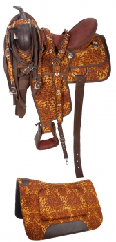 Synthetic western saddle STS-16 Synthetic western saddle STS-16
